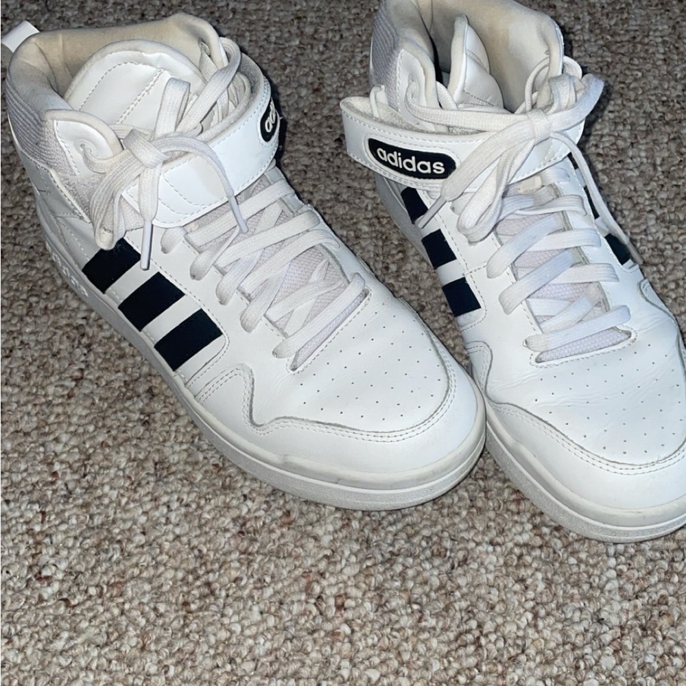 Adidas Classic White and Black Sneakers